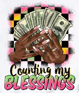 COUNTING BLESSINGS 10" DTF TRANSFER