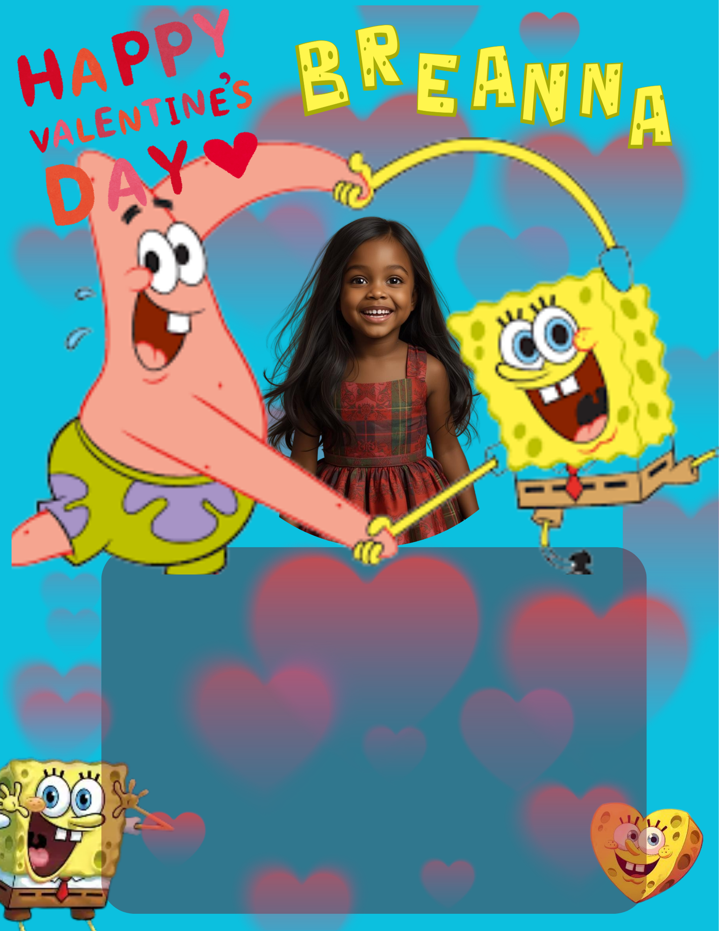 Jumbo Valentine Card Bundle Templates- (8.5inx11 in & 16inx20in) PNG