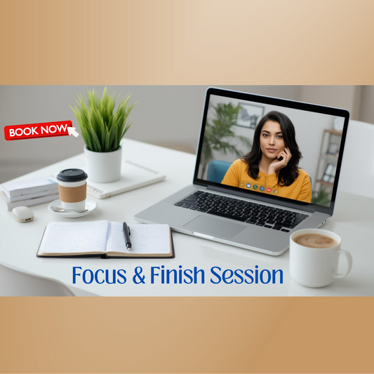 Focus & Finish Session (1:1 Virtual)