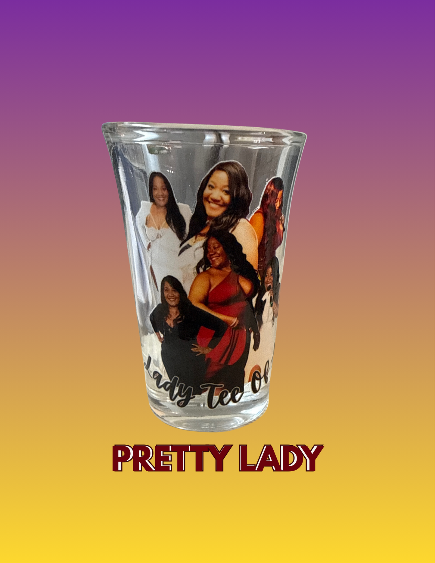 Custom Pretty Lady Shot Glass – Gift-Ready 1.5 oz Glass