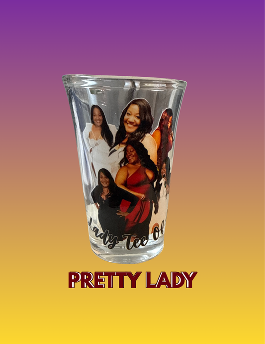 Custom Pretty Lady Shot Glass – Gift-Ready 1.5 oz Glass