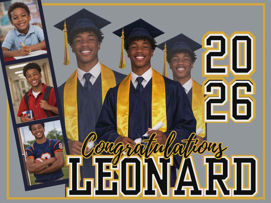 Grad Yard Sign Templates 24x18- Editable